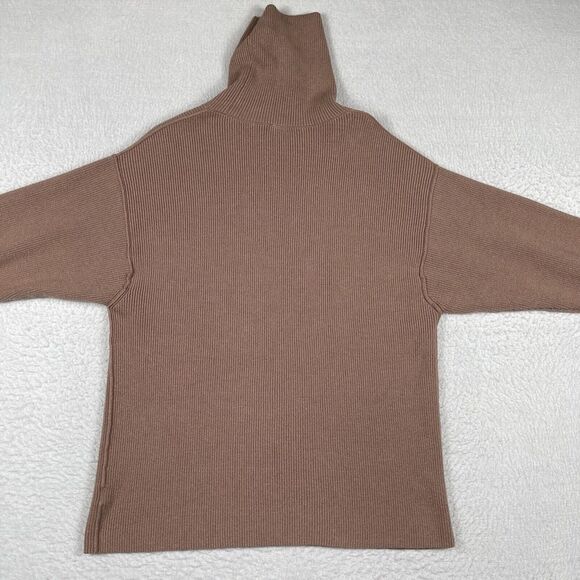 Free People Sweater Womens XS Taupe Turtle Neck Pullover Knit Top Casual Work - Picture 11 of 12
